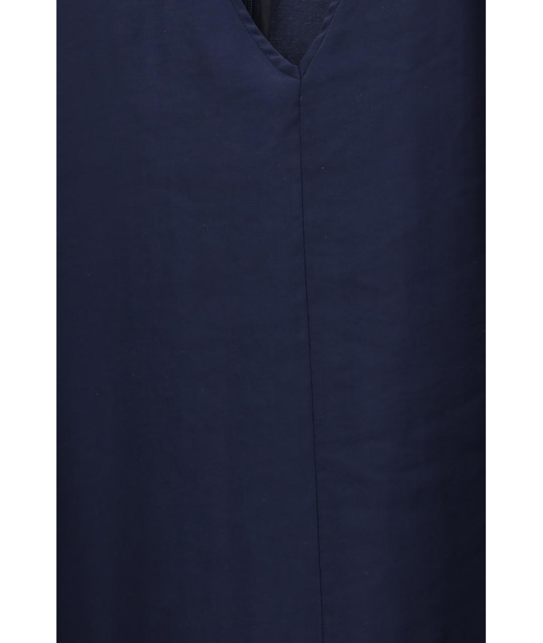 Cruna Синее хлопковое повседневное платье, фото 3