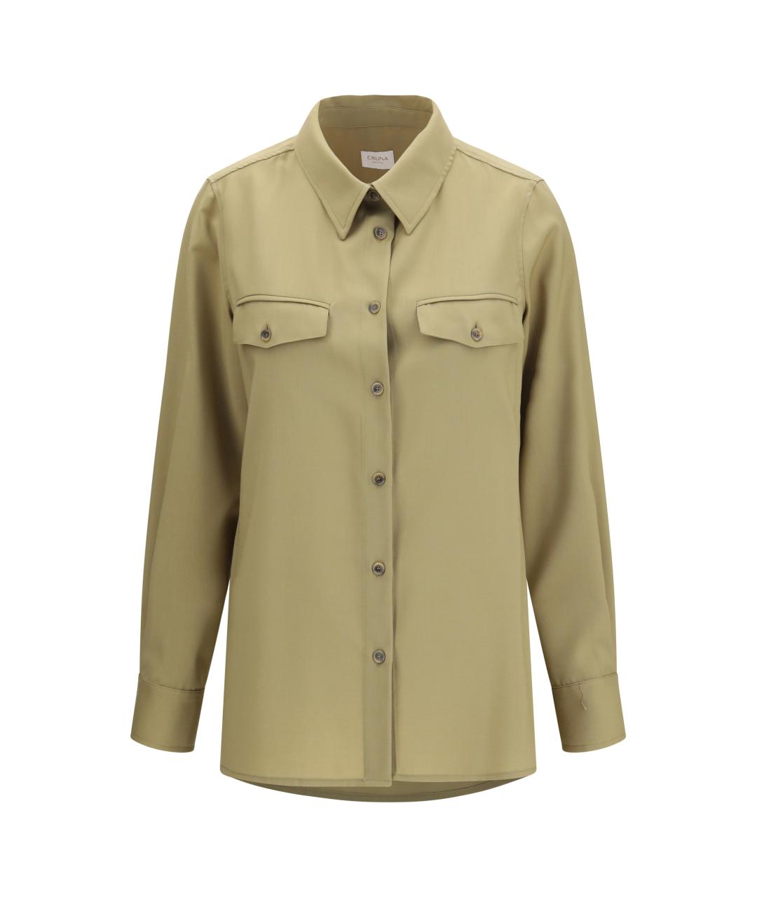 Cruna Зеленая шерстяная рубашка, фото 1