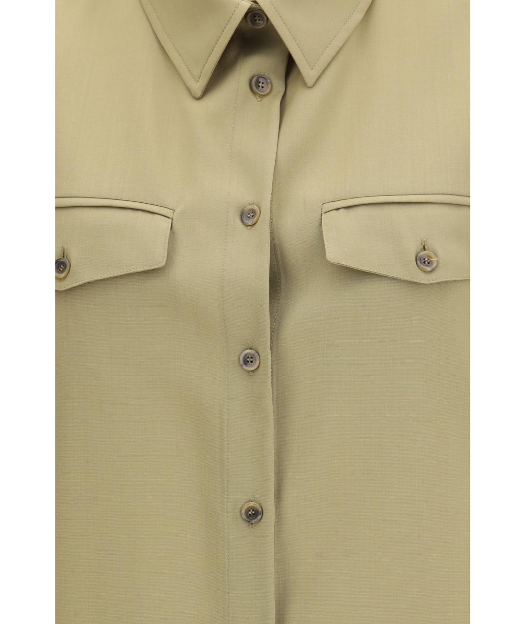 Cruna Зеленая шерстяная рубашка, фото 3