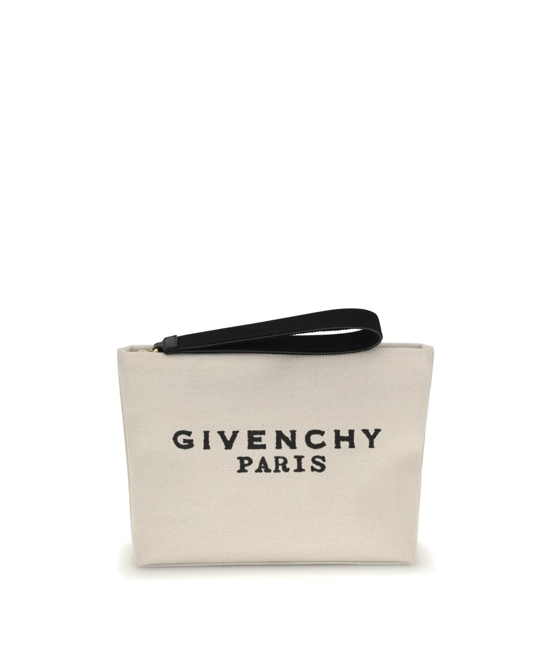 GIVENCHY Бежевая хлопковая косметичка, фото 1