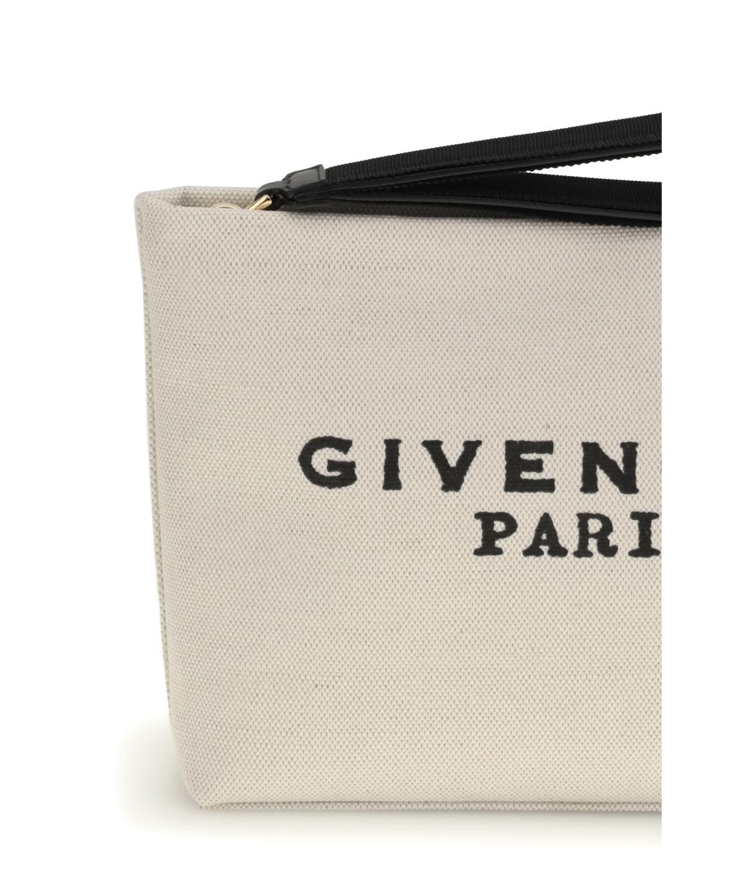GIVENCHY Бежевая хлопковая косметичка, фото 4