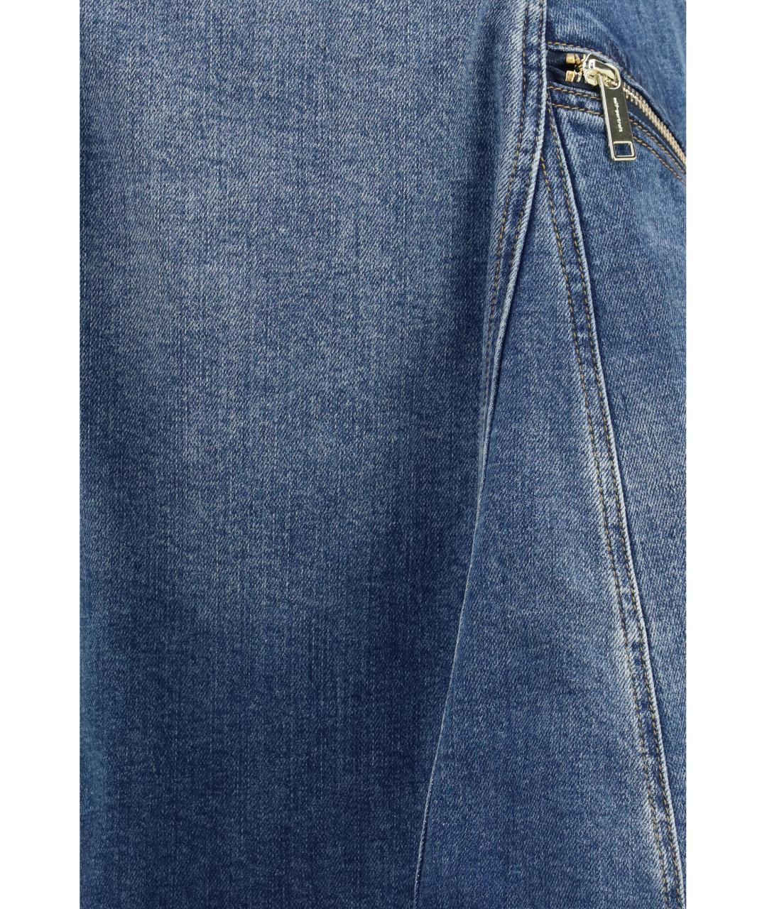 SELF-PORTRAIT Синий хлопковый сарафан, фото 3