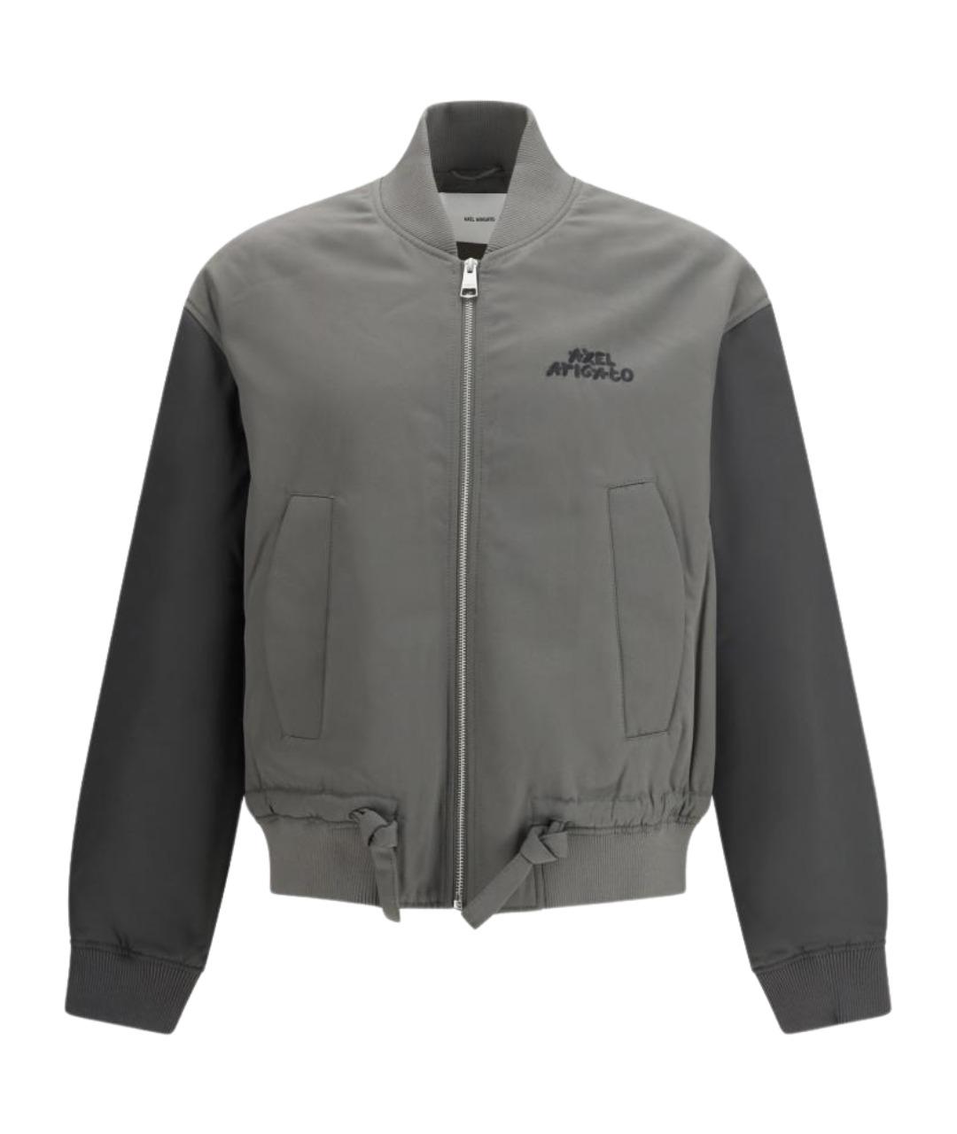 AXEL ARIGATO Серая полиэстеровая куртка, фото 1