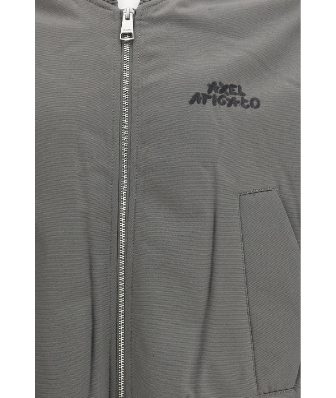 AXEL ARIGATO Серая полиэстеровая куртка, фото 3