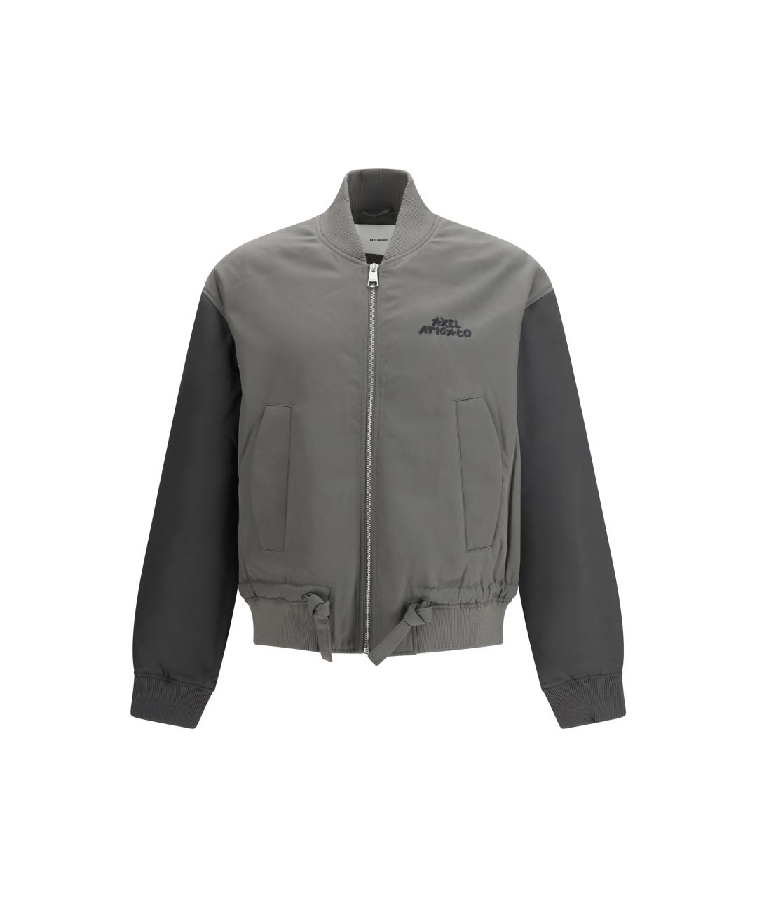 AXEL ARIGATO Серая полиэстеровая куртка, фото 4