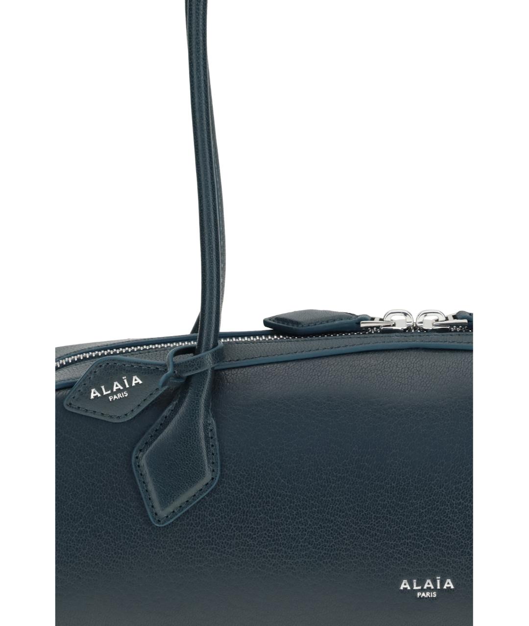 ALAIA Синяя кожаная сумка через плечо, фото 4