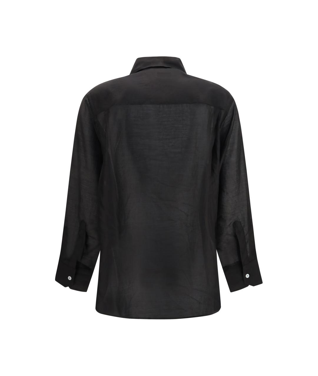 Cruna Черная вискозная рубашка, фото 2