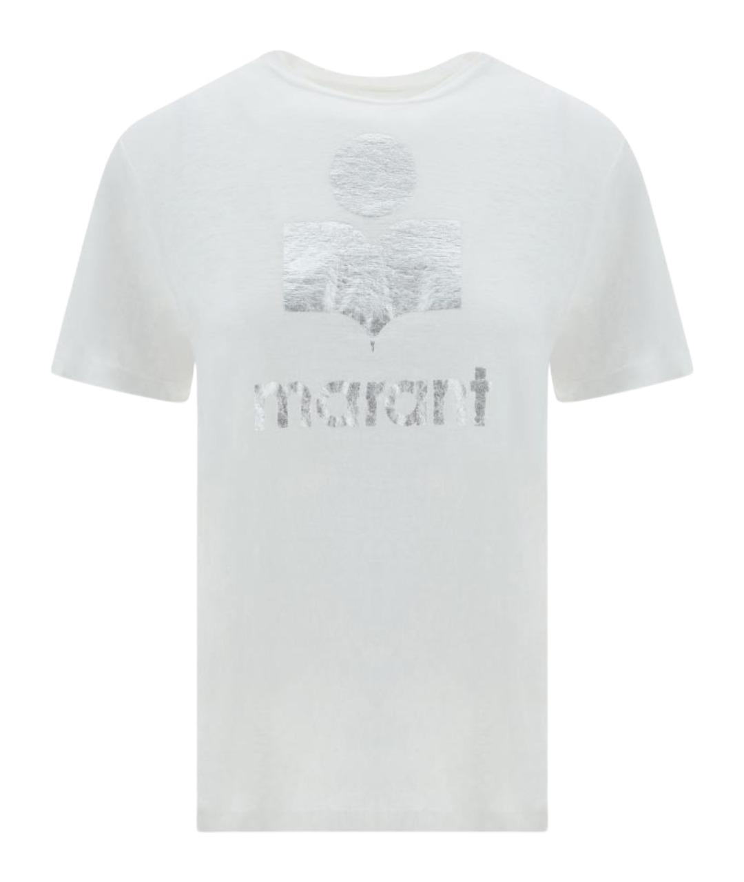 ISABEL MARANT ETOILE Белая льняная футболка, фото 1