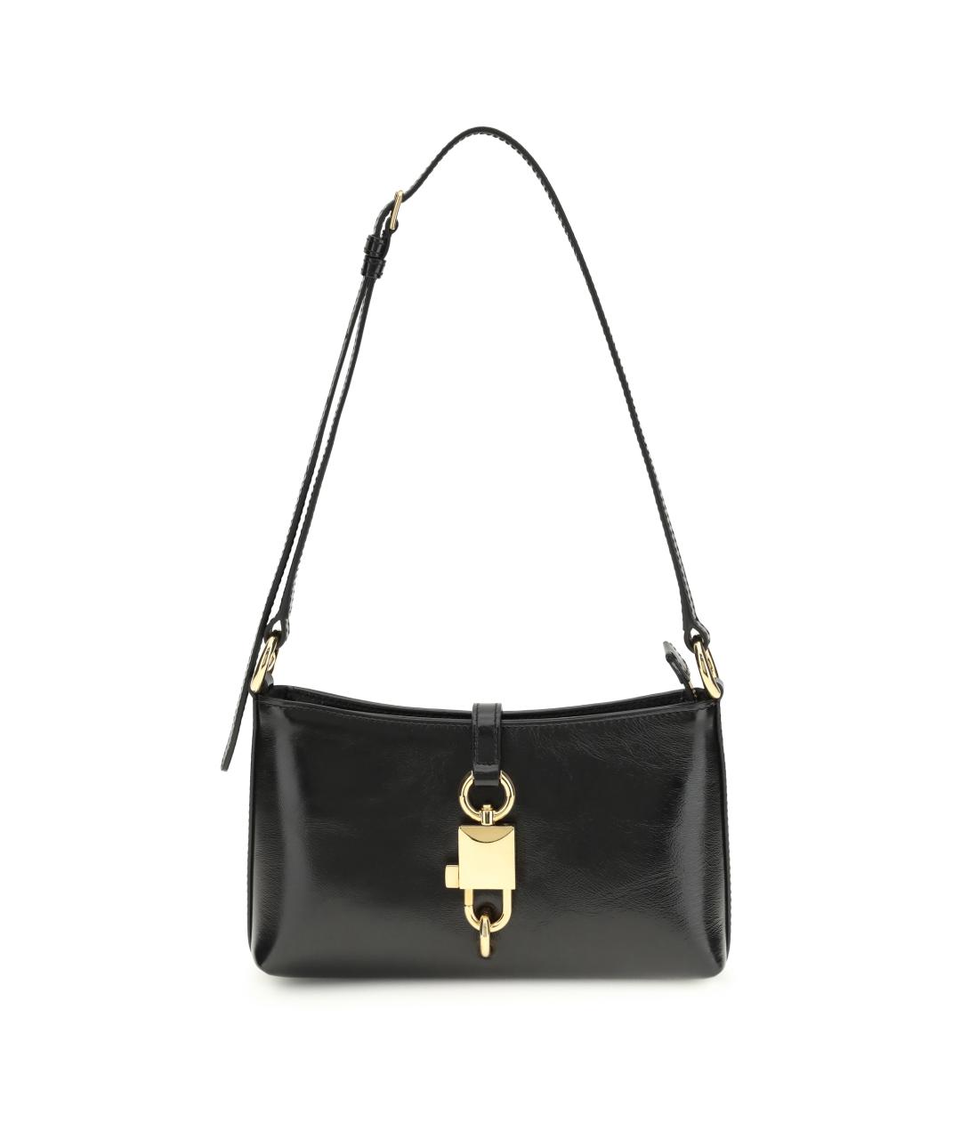 DOLCE&GABBANA Черная кожаная сумка через плечо, фото 1