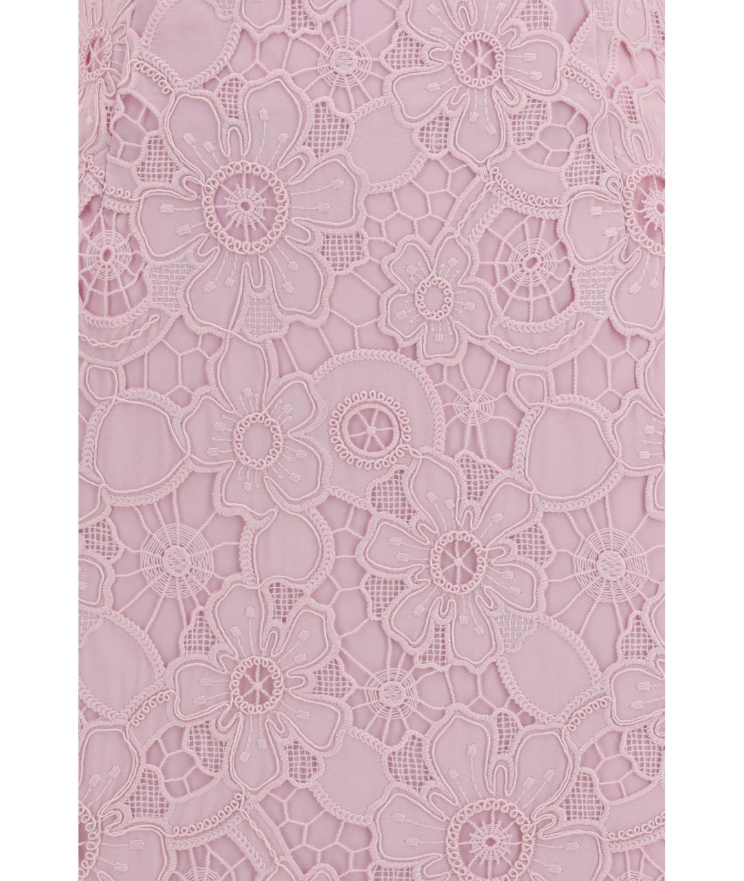 SELF-PORTRAIT Розовое полиэстеровое коктейльное платье, фото 3