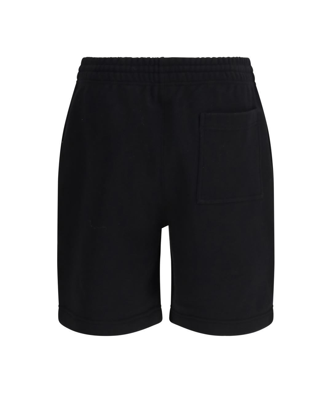 BURBERRY Черные хлопковые шорты, фото 2