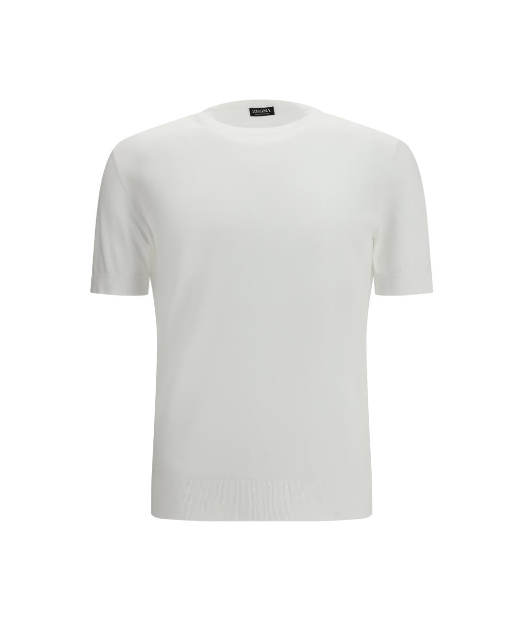 ZEGNA Белая хлопковая футболка, фото 1