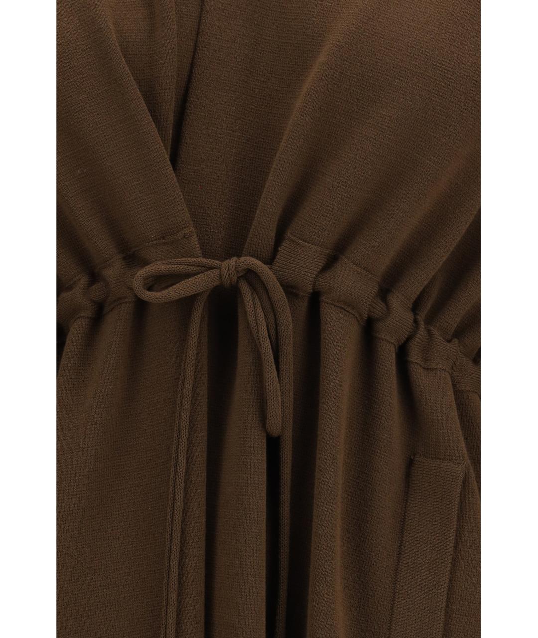 ELLA Коричневый вискозный кардиган, фото 3