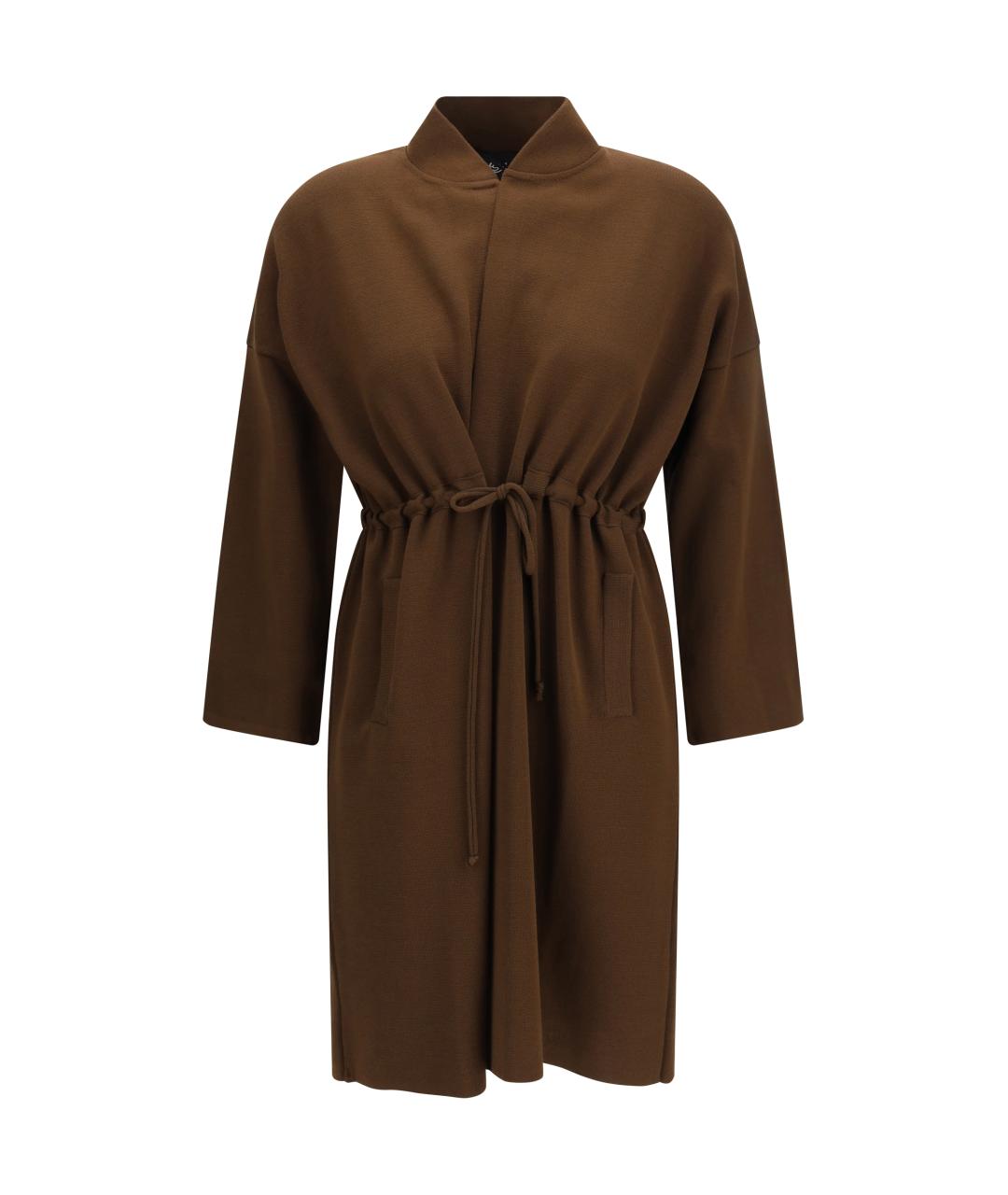 ELLA Коричневый вискозный кардиган, фото 1