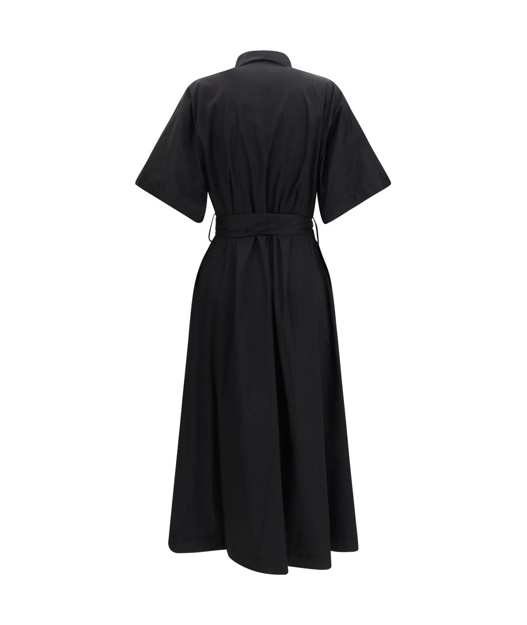 ELLA Черное хлопковое повседневное платье, фото 2