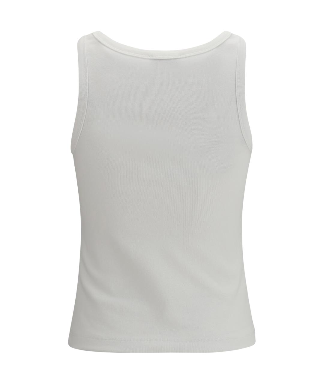 KENZO Белая хлопко-эластановая майка, фото 2