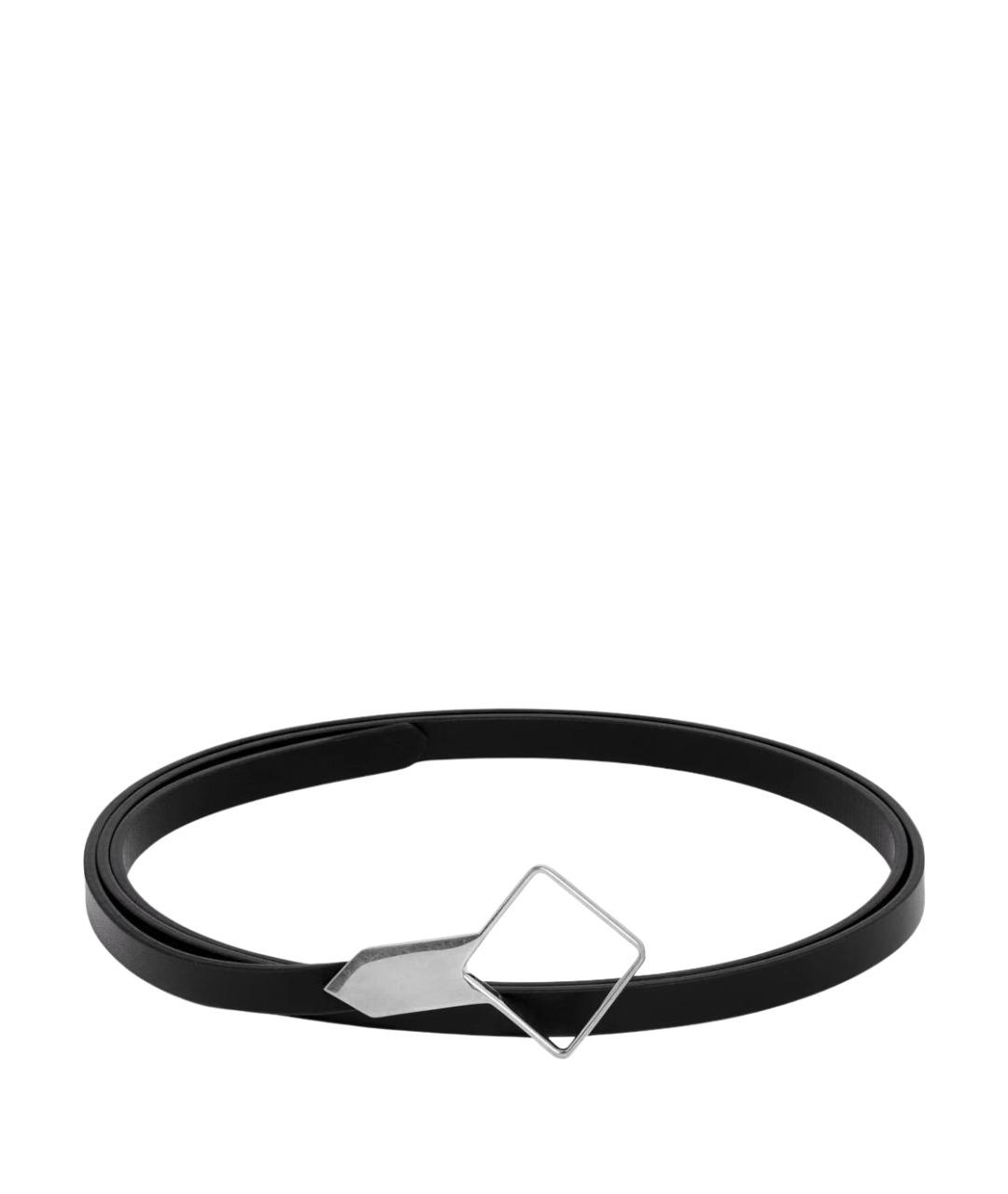 THE ROW Черный кожаный ремень, фото 1