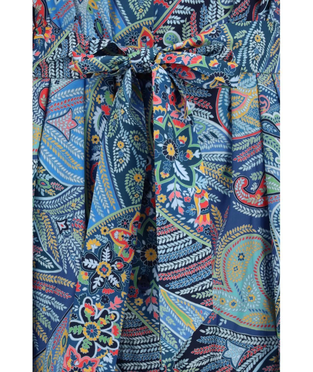 ETRO Мульти хлопковое повседневное платье, фото 3