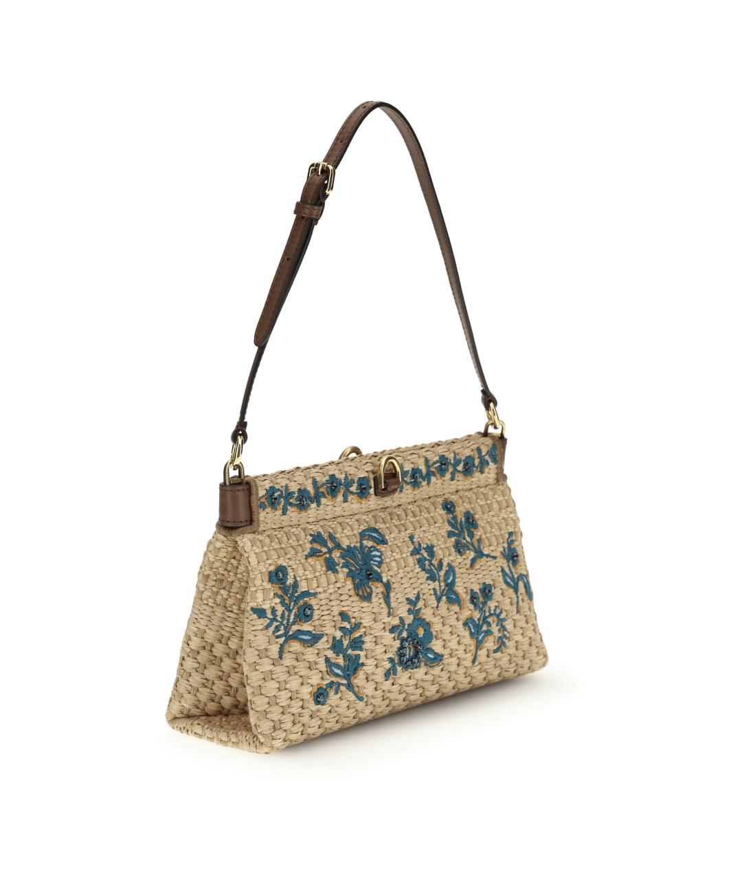 ETRO Бежевая пелетеная сумка через плечо, фото 2