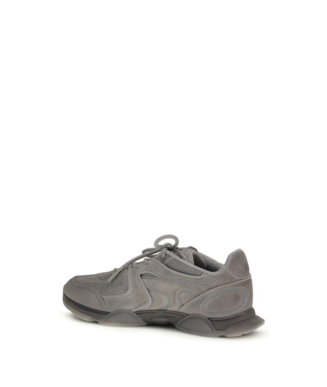AXEL ARIGATO Серые замшевые низкие кроссовки / кеды, фото 3