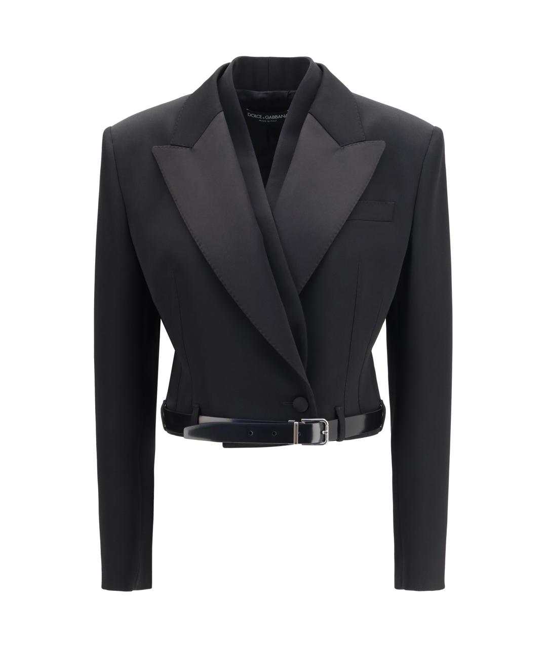 DOLCE&GABBANA Черный шерстяной жакет/пиджак, фото 1