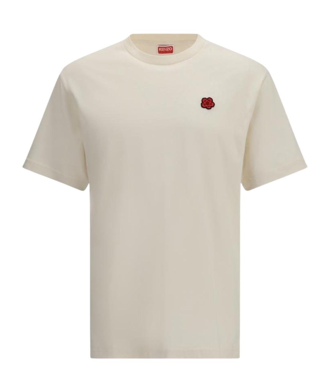 KENZO Белая хлопковая футболка, фото 1