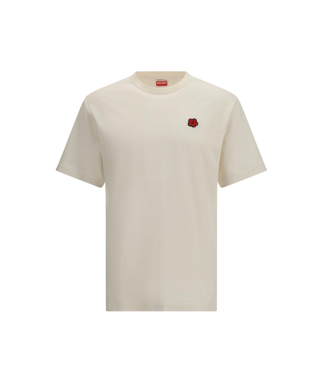 KENZO Белая хлопковая футболка, фото 4