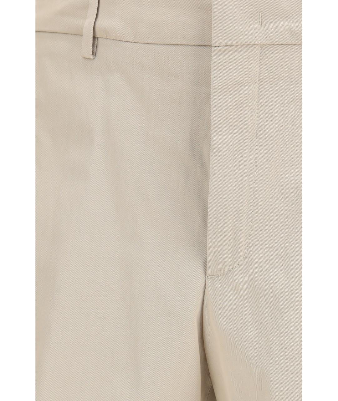 LORO PIANA Бежевые хлопковые шорты, фото 3