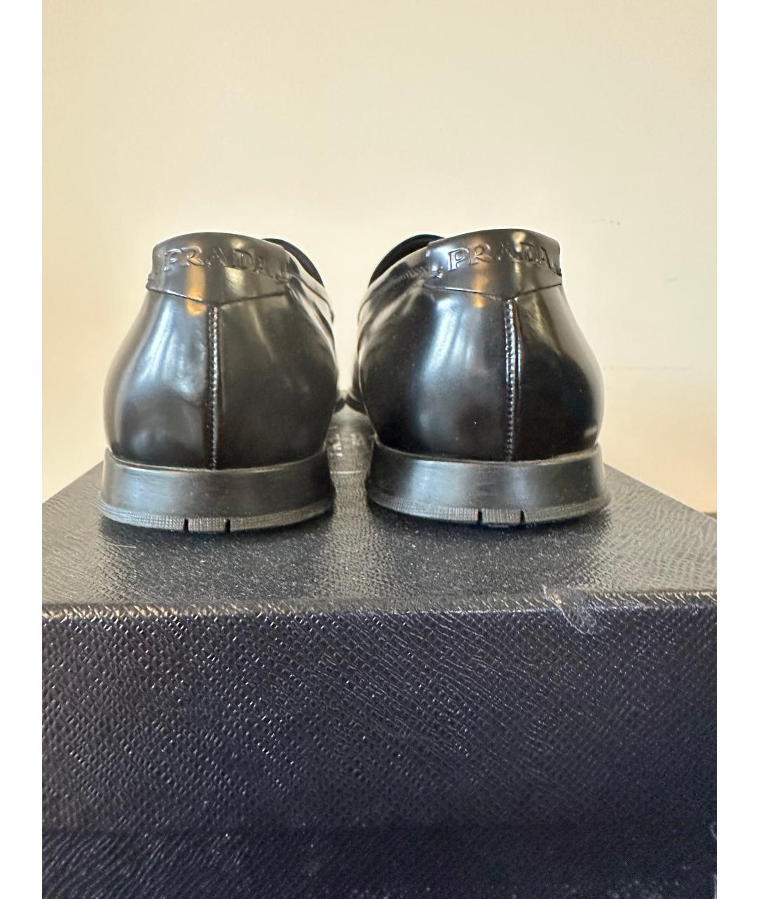 PRADA Черные лоферы из лакированной кожи, фото 4