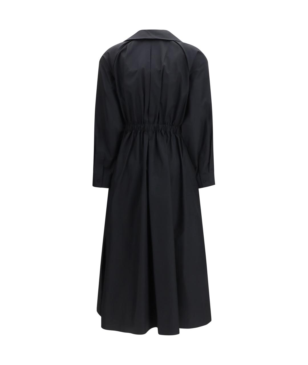 MAX MARA Черное хлопковое повседневное платье, фото 2