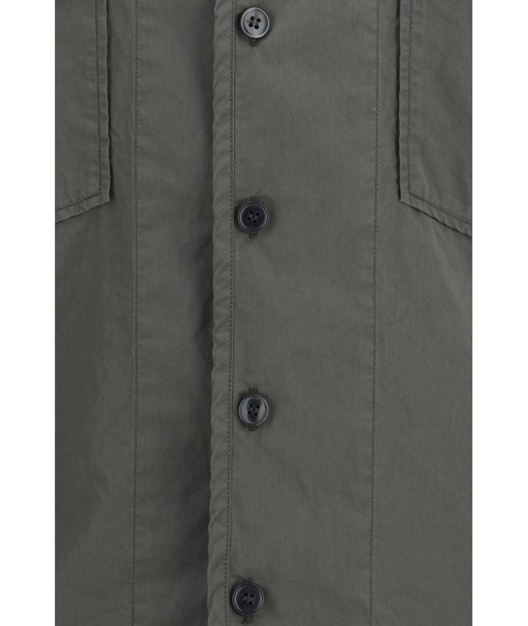 DOLCE&GABBANA Серая хлопковая кэжуал рубашка, фото 3