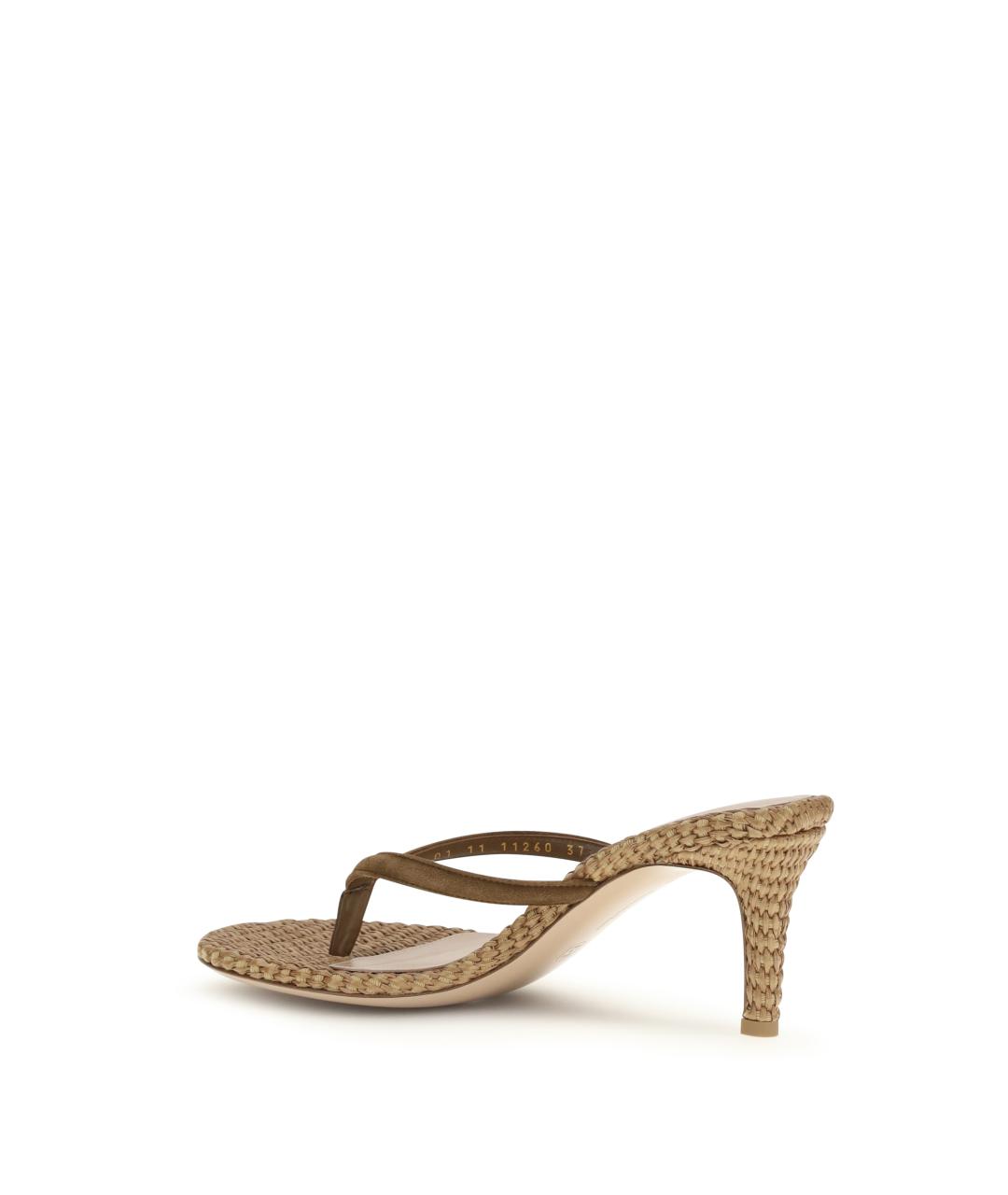 GIANVITO ROSSI Бежевые мюли, фото 3