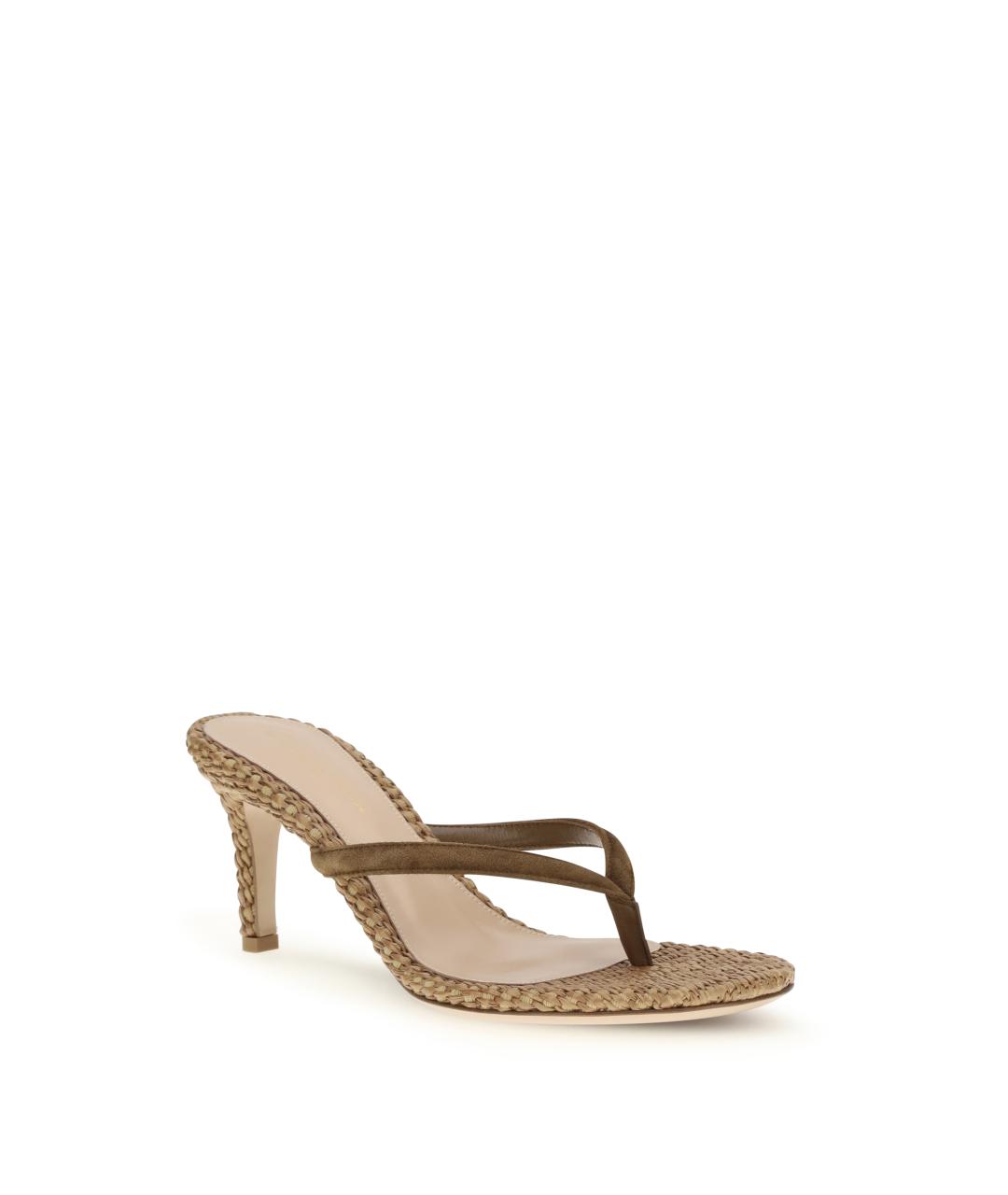 GIANVITO ROSSI Бежевые мюли, фото 2