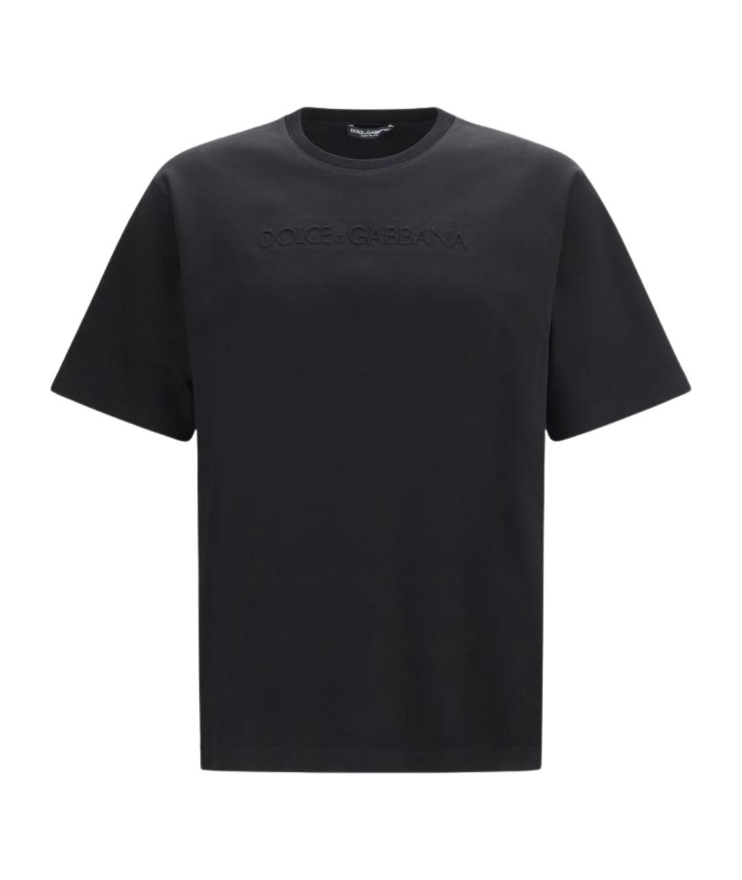 DOLCE&GABBANA Черная хлопковая футболка, фото 1