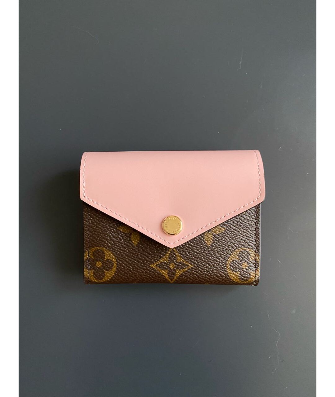 LOUIS VUITTON PRE-OWNED Розовый кожаный кошелек, фото 9
