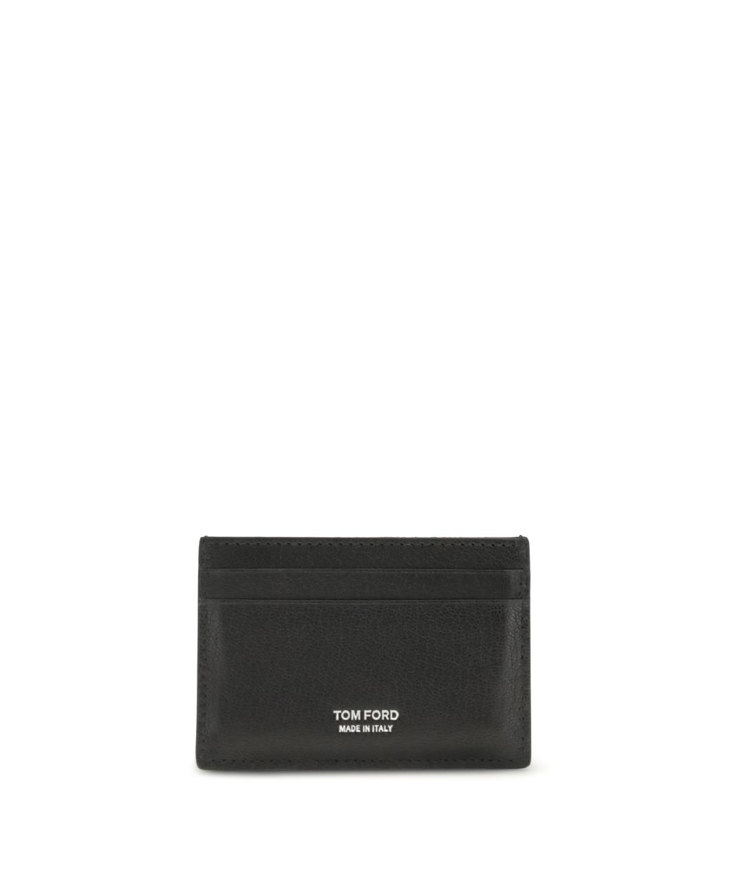 TOM FORD Черный кожаный кардхолдер, фото 2