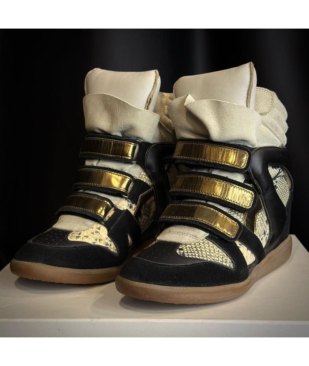 ISABEL MARANT Черные замшевые кеды, фото 2