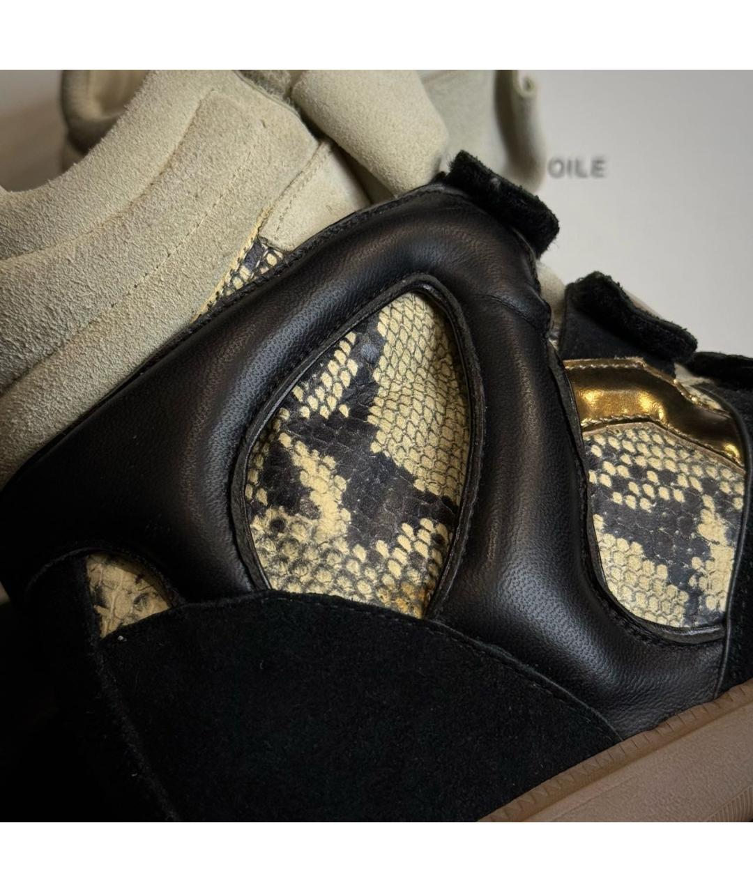 ISABEL MARANT Черные замшевые кеды, фото 5