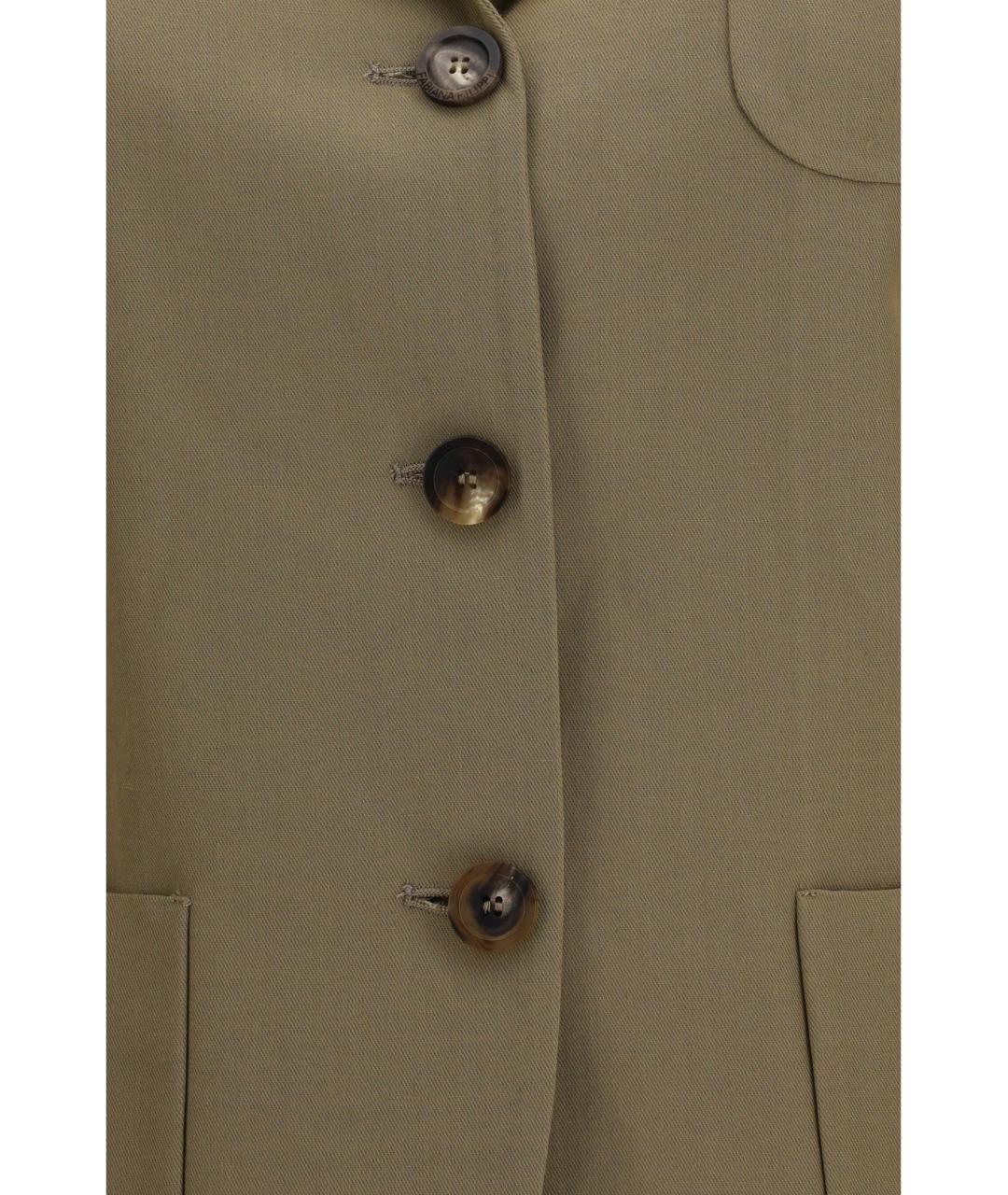 FABIANA FILIPPI Коричневый вискозный жакет/пиджак, фото 3