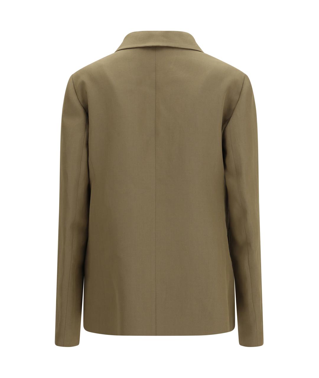 FABIANA FILIPPI Коричневый вискозный жакет/пиджак, фото 2