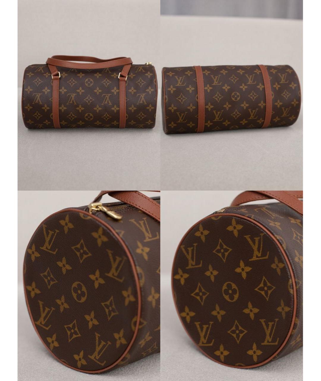 LOUIS VUITTON Коричневая сумка с короткими ручками, фото 5