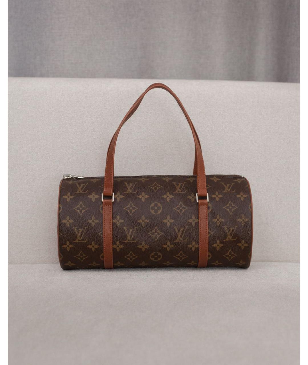 LOUIS VUITTON Коричневая сумка с короткими ручками, фото 8