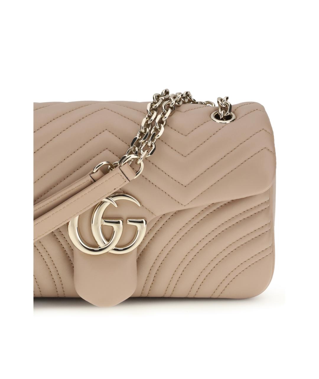 GUCCI Розовая кожаная сумка через плечо, фото 4