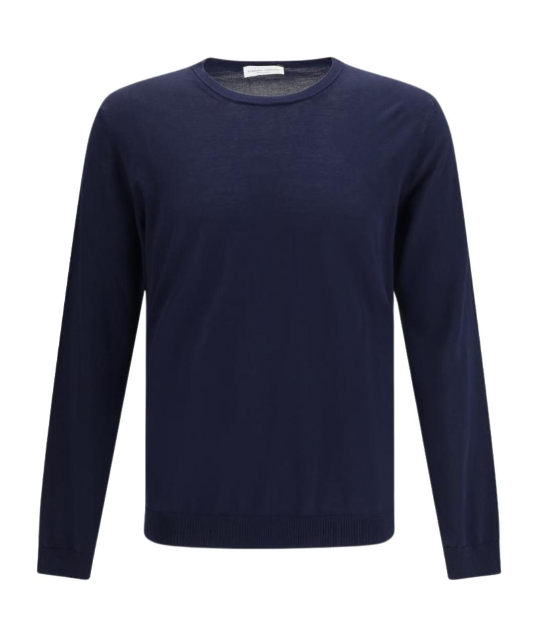 ROBERTO COLLINA Темно-синий хлопковый джемпер / свитер, фото 1