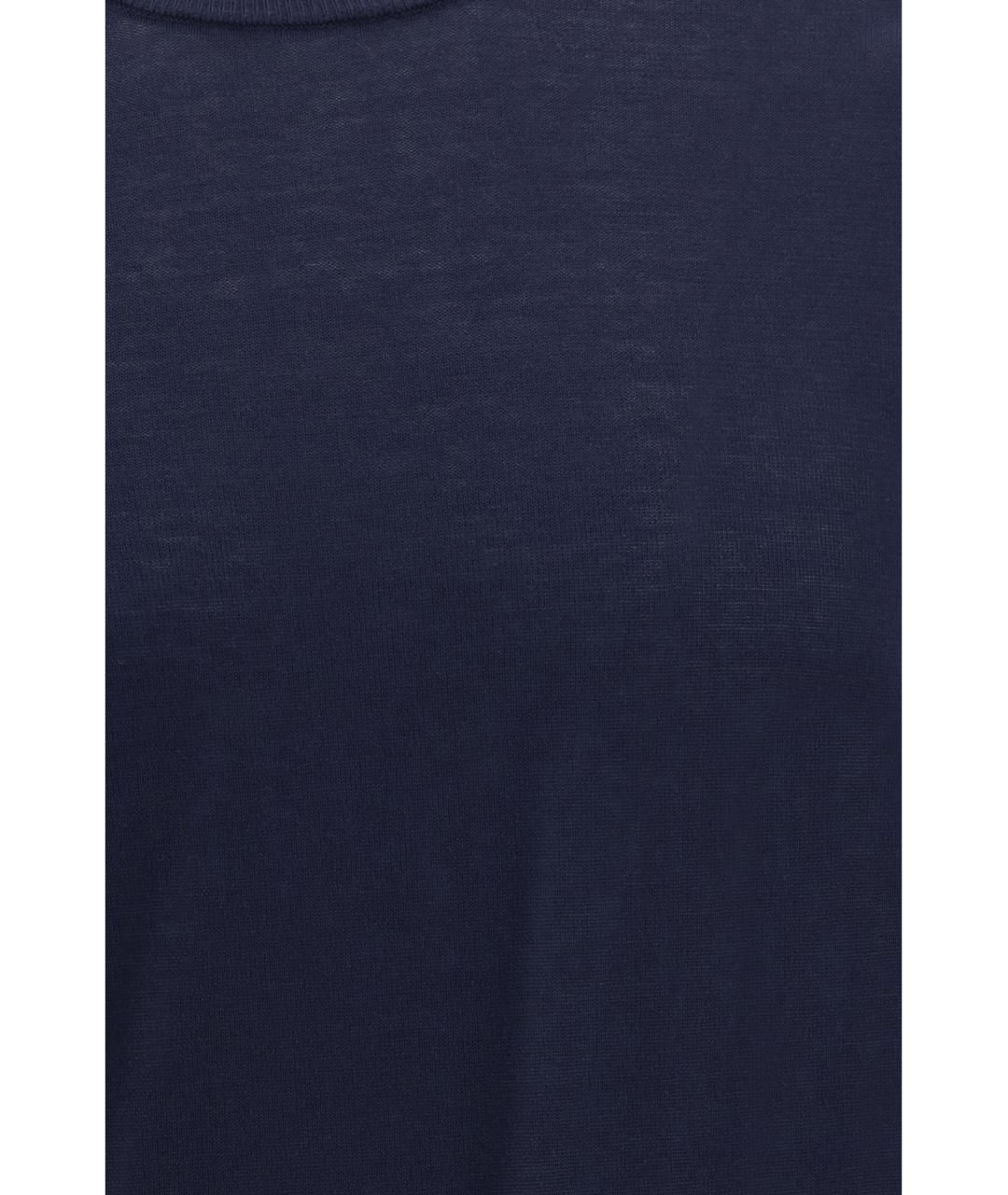ROBERTO COLLINA Темно-синий хлопковый джемпер / свитер, фото 3