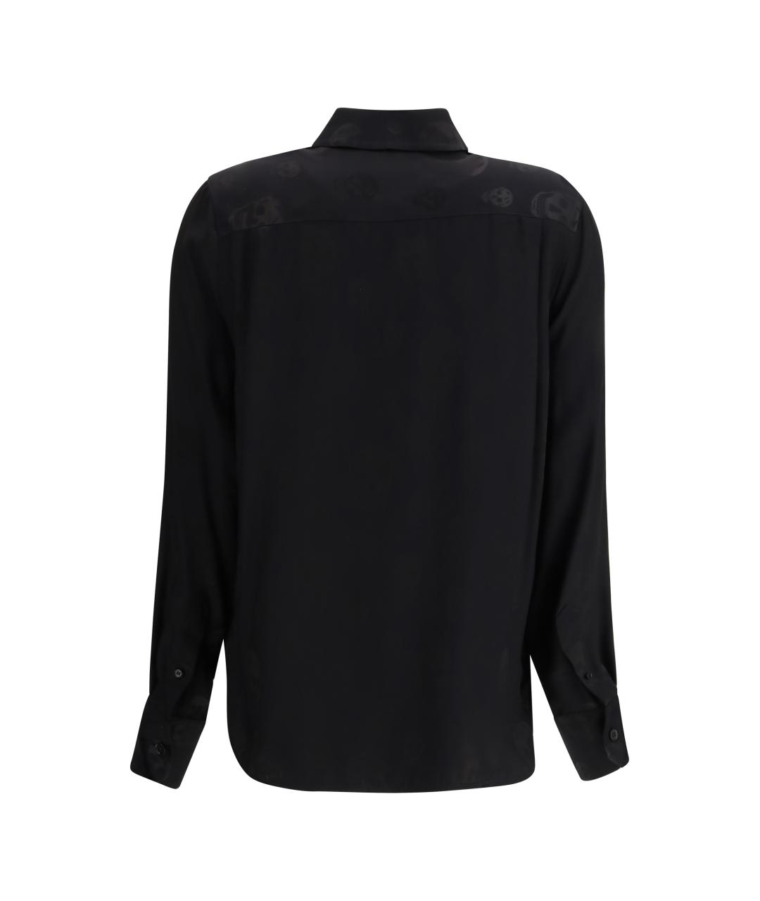 ALEXANDER MCQUEEN Черная вискозная рубашка, фото 2