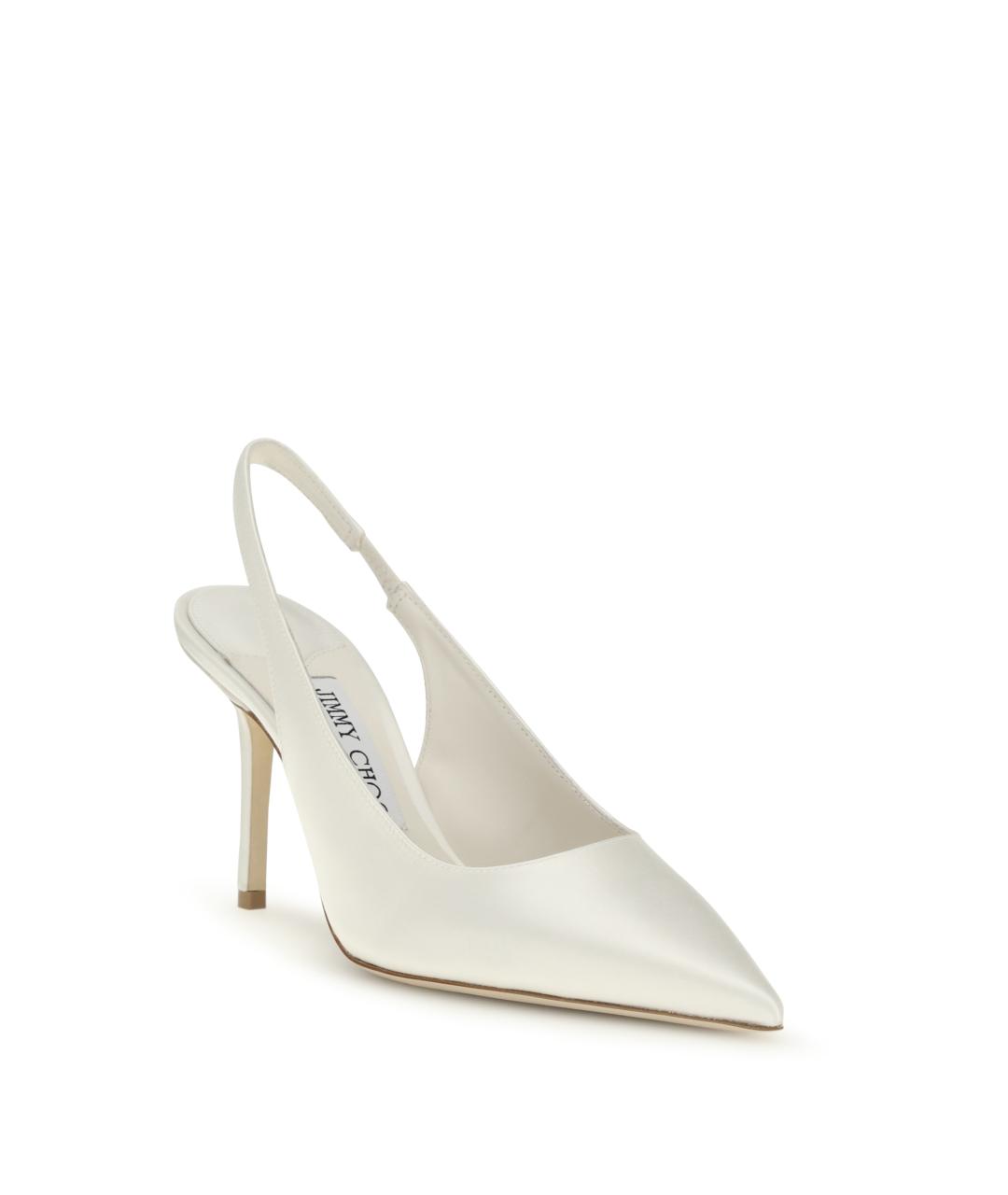 JIMMY CHOO Белые текстильные туфли, фото 2