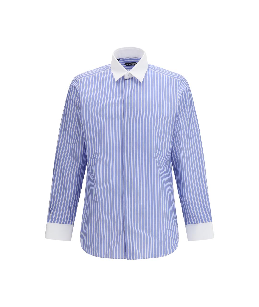 TOM FORD Белая хлопковая классическая рубашка, фото 1