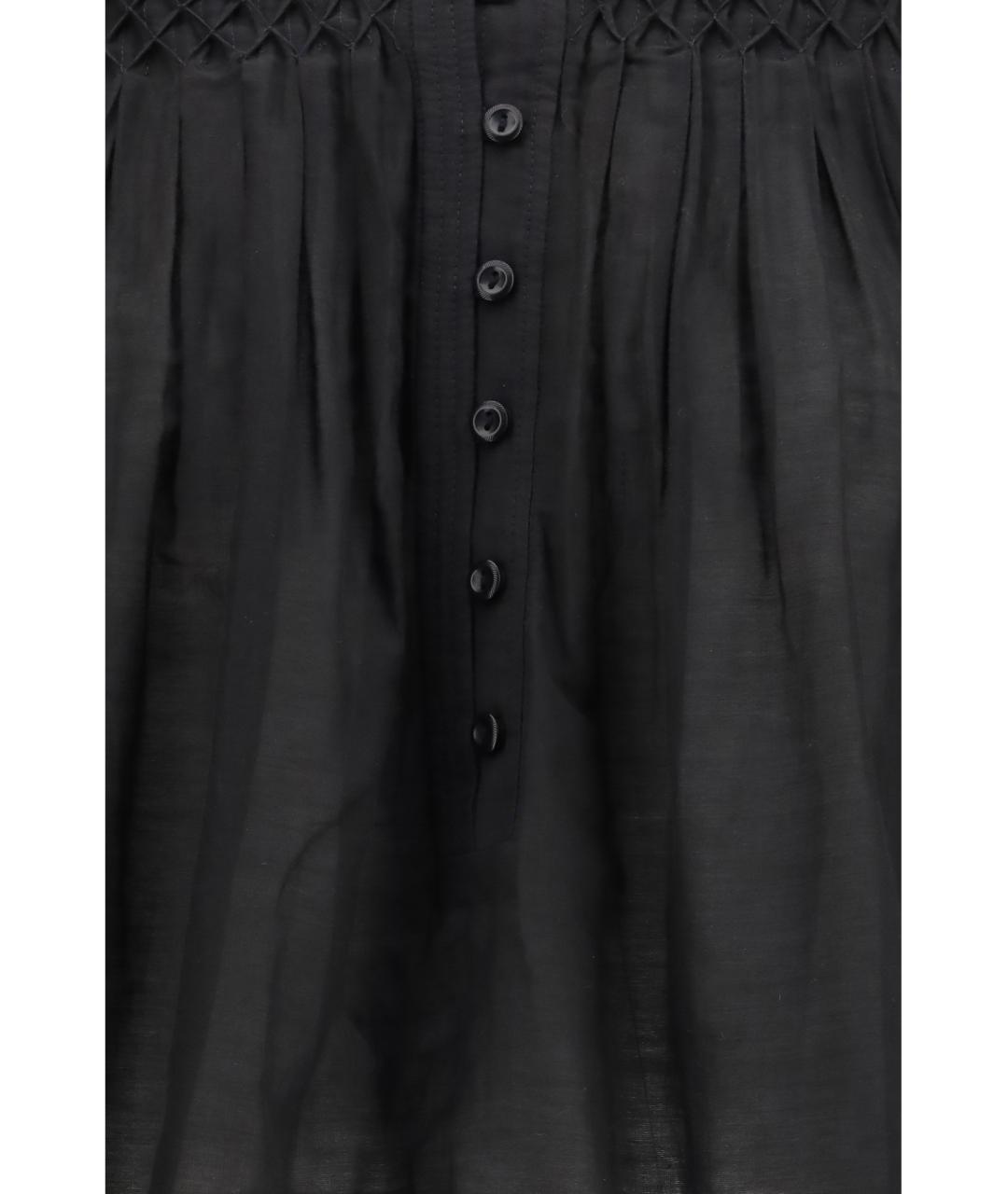 ISABEL MARANT ETOILE Черная хлопковая рубашка, фото 3