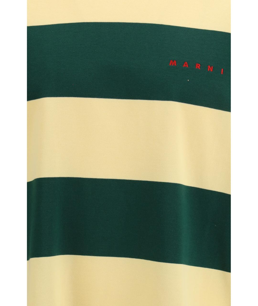 MARNI Мульти хлопковая футболка, фото 3